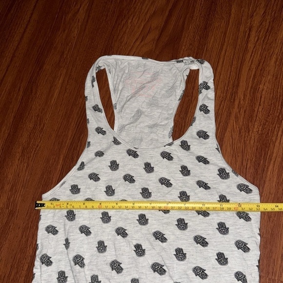 Evil Eye Mini Hamsa Hand Good Luck Traditional Cotton Fabric tank top M-L - Picture 4 of 5
